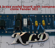 KLD Brass eyelet board soldered components 5E1